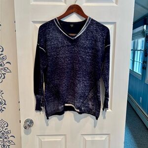 Navy V-Neck Sweater